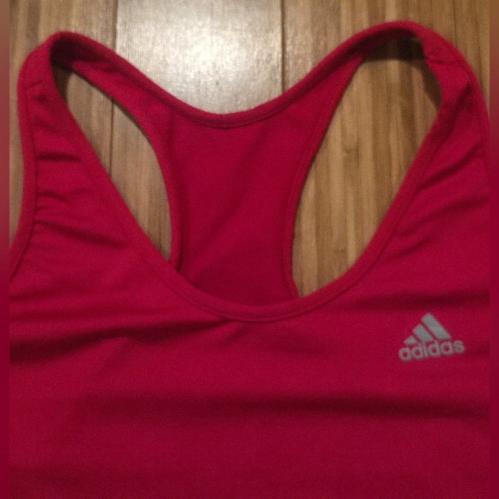 Adidas Hot Pink Racerback Performance Tank - Picture 4 of 8
